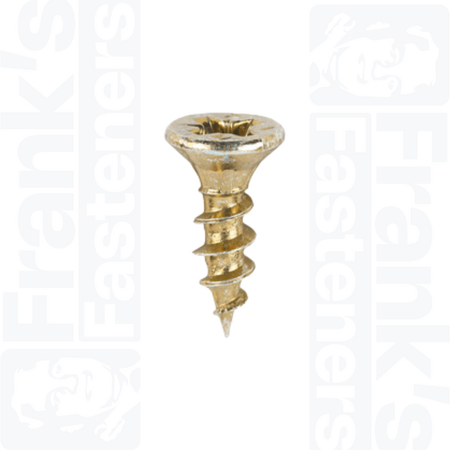 3.5 x 12mm C2 Strong-Fix PZ Double Countersunk, Yellow