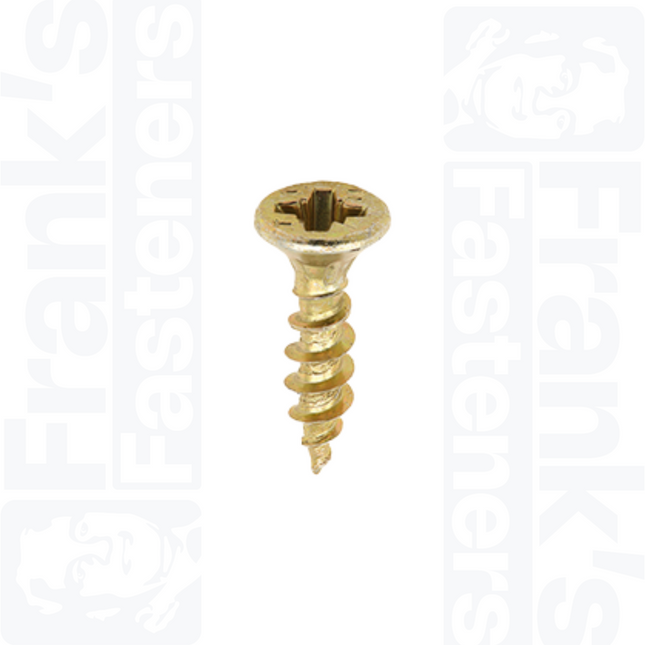 3.5 x 16mm C2 Strong-Fix PZ Double Countersunk, Yellow