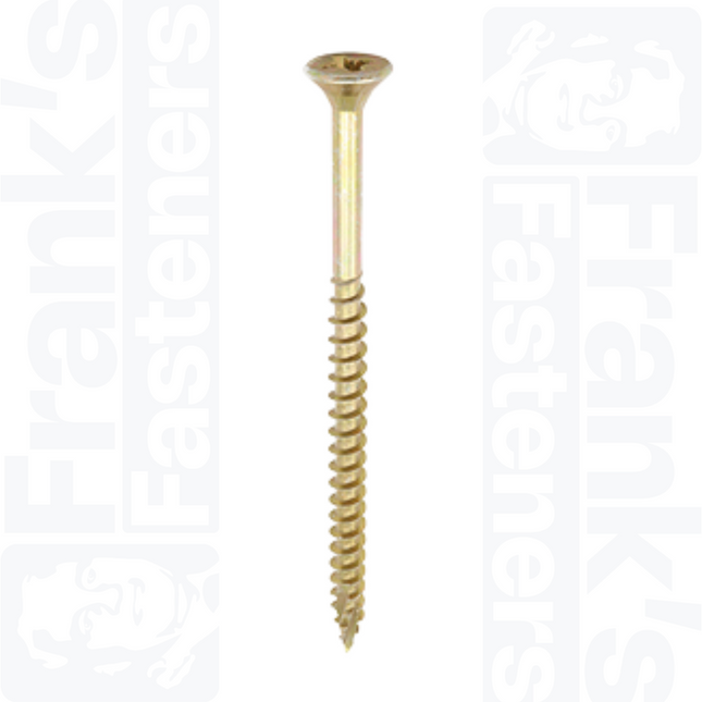 5.0 x 120mm C2 Strong-Fix PZ Double Countersunk, Yellow
