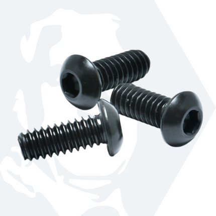 M4 x 10mm Socket Button Screws ISO 7380, Black Stainless Steel A2