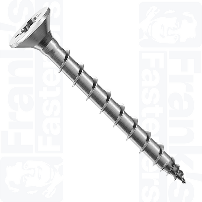 4 x 25mm HINGE-TITE® Pz Countersunk Screw, Chrome (50)