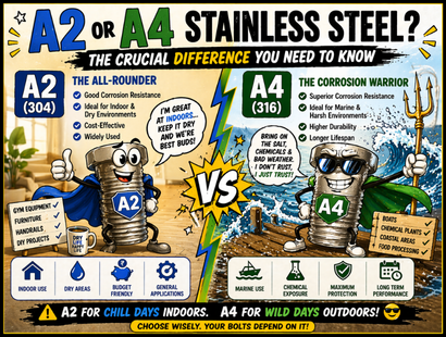A2 or A4 Stainless Steel? The Crucial Difference You Need to Know