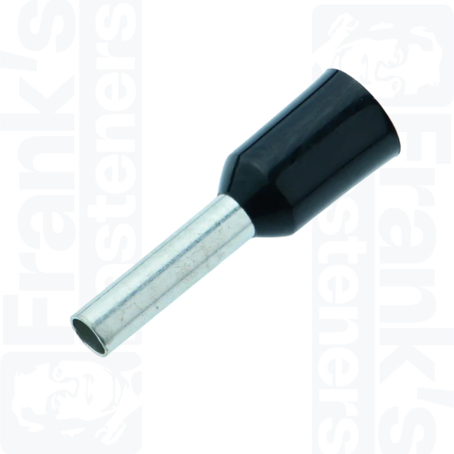 1.5mm Cord End Ferrules, Black