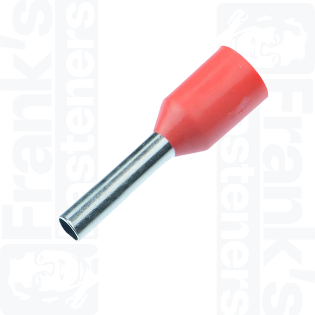 1.5mm Cord End Ferrules, Red