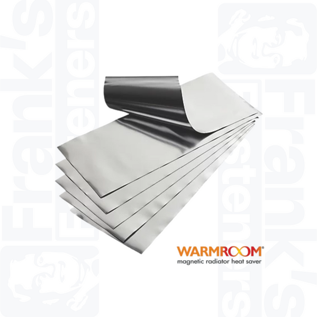 Warmroom 195mm x 500mm Radiator Heat Reflector Foil 6 Pack