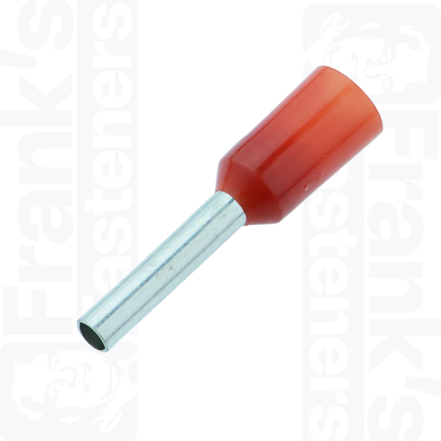 10mm Cord End Ferrules, Brown