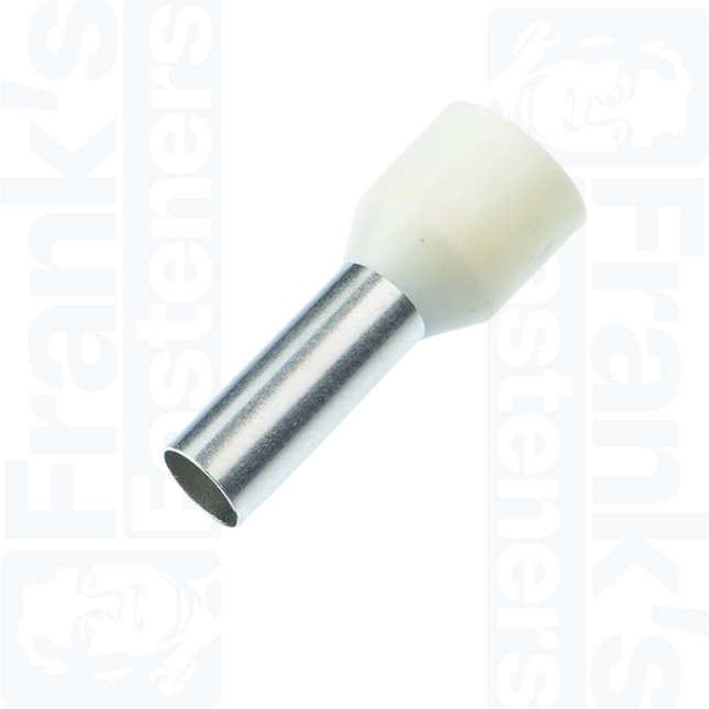 10mm Cord End Ferrules, Ivory