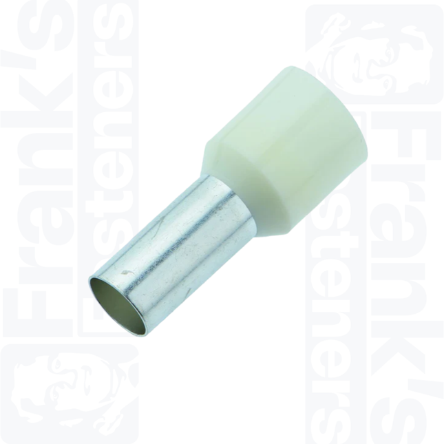 16mm Cord End Ferrules, Ivory