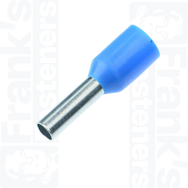 2.5mm Cord End Ferrules, Blue