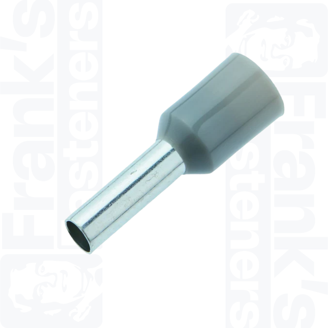 2.5mm Cord End Ferrules, Grey