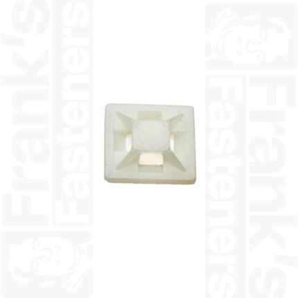 20mm Adhesive Cable Tie Base, Natural