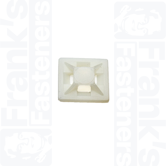 20mm Adhesive Cable Tie Base, Natural