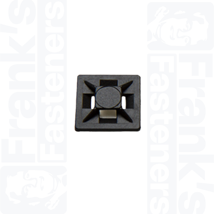20mm Adhesive Cable Tie Base, Black