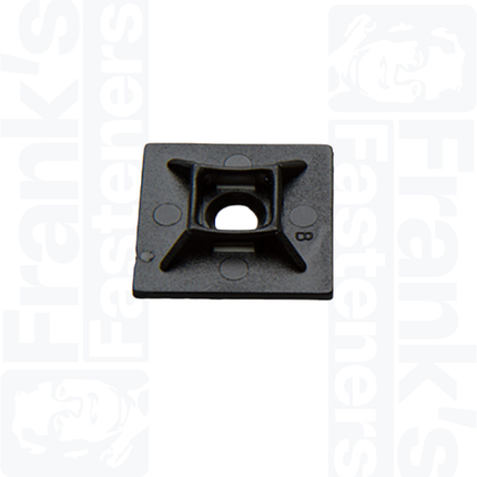 28mm Adhesive Cable Tie Base, Black