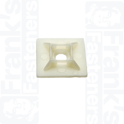 28mm Adhesive Cable Tie Base, Natural