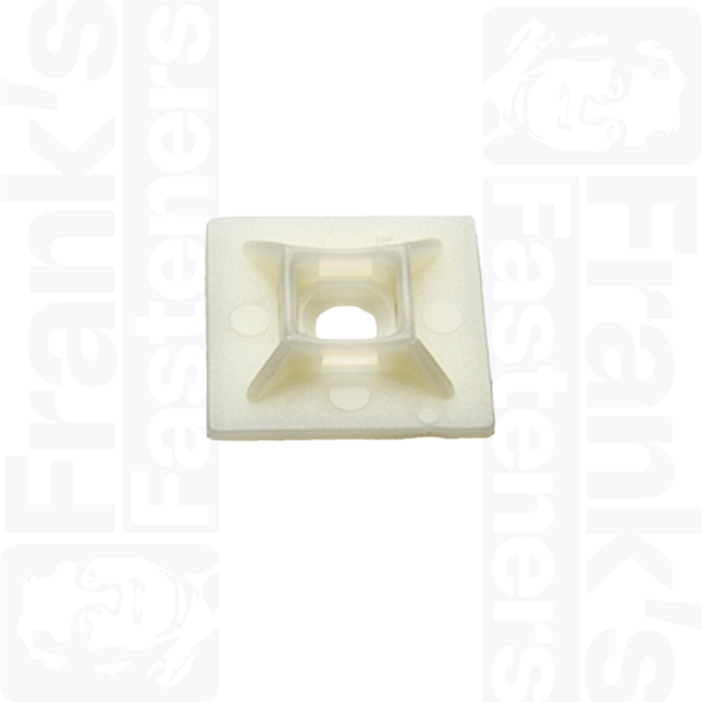 28mm Adhesive Cable Tie Base, Natural