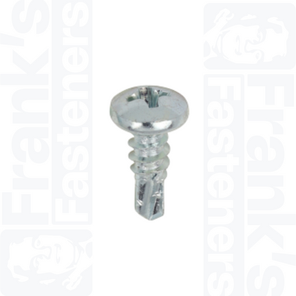 4.2 x 13mm Metal Construction Sheet & Stud Screws PH Pan Head Self-Drilling, Zinc