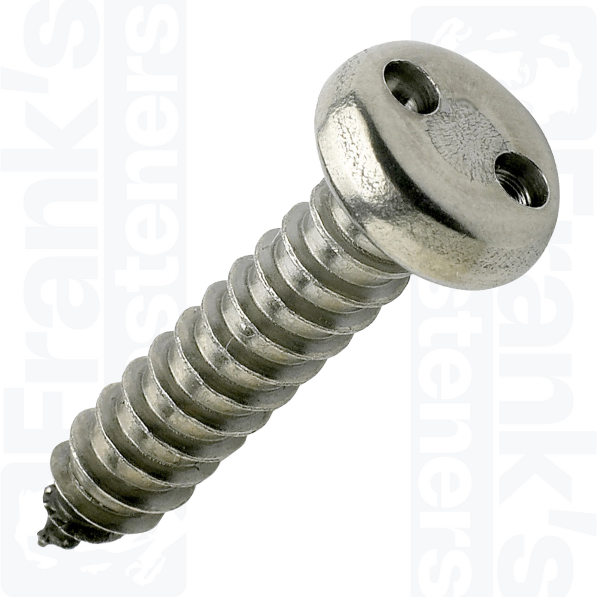 #14 x 2" Pan Head 2-Hole Self Tapper - Stainless Steel (A2) (Box of 100)