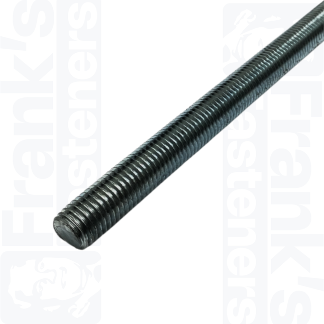 M10 x 1000mm Threaded Bar, Self Colour Steel (4.8)