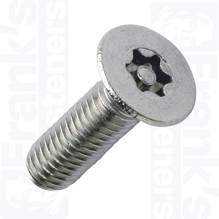 M8 x 30mm Countersunk 6-Lobe Pin Machine Screw - Stainless Steel (A2) (Pack of 100)