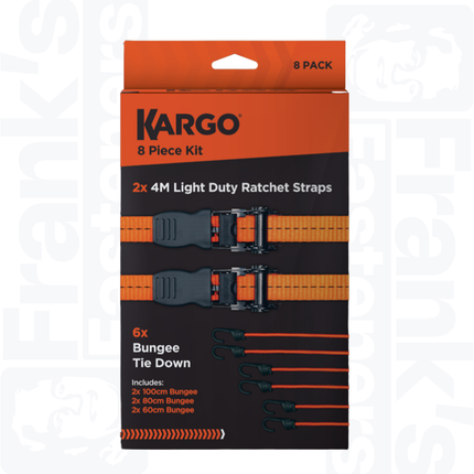 KARGO Tie-Down Kit, 8 pack