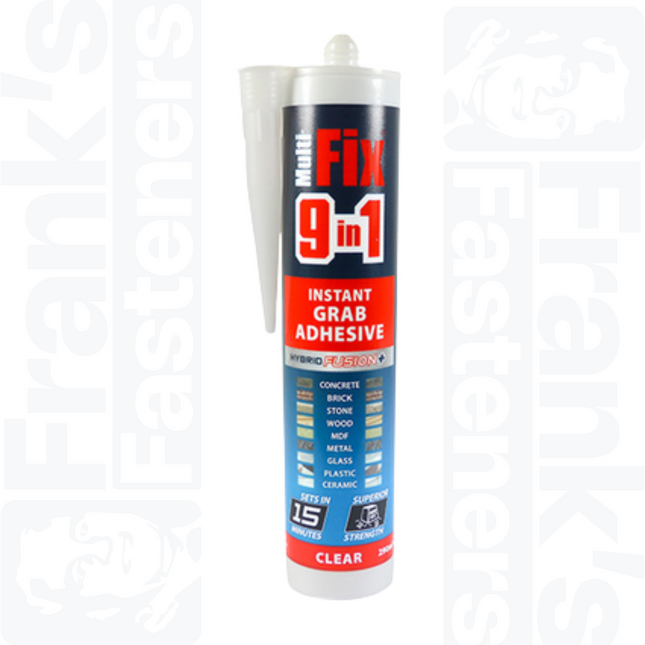 TIMCO 9 in 1 Instant Grab Adhesive, Clear 290ml
