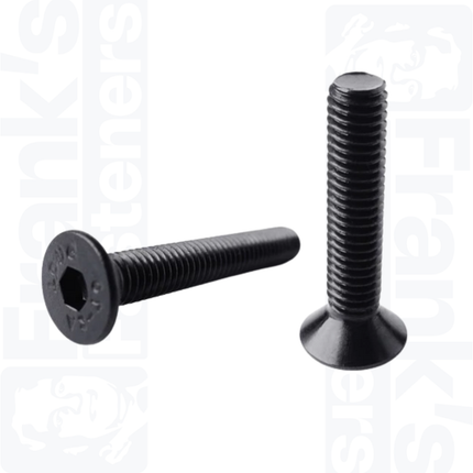M5 x 40mm Socket Countersunk Screws DIN 7991, Black Stainless Steel A2