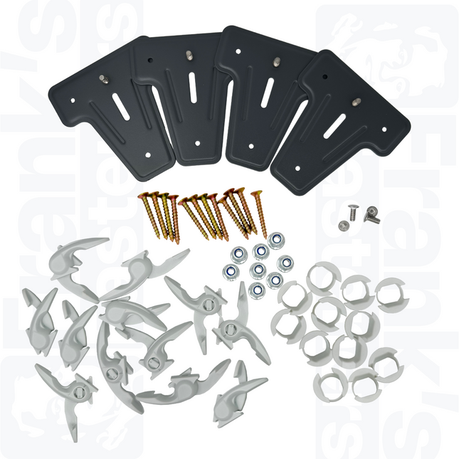 Bullfix Raditor Adaptor Heavy Duty Bracket Kit, Anthracite
