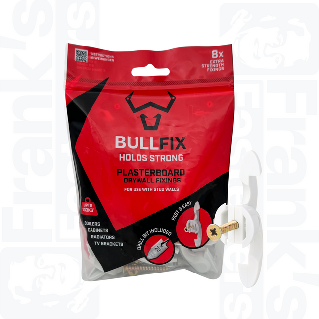 Bullfix Universal Extra Heavy Duty Plasterboard Fixings, Pack of 8