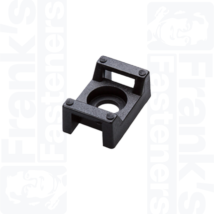 Saddle Mount for 9.0mm Cable Ties, Black