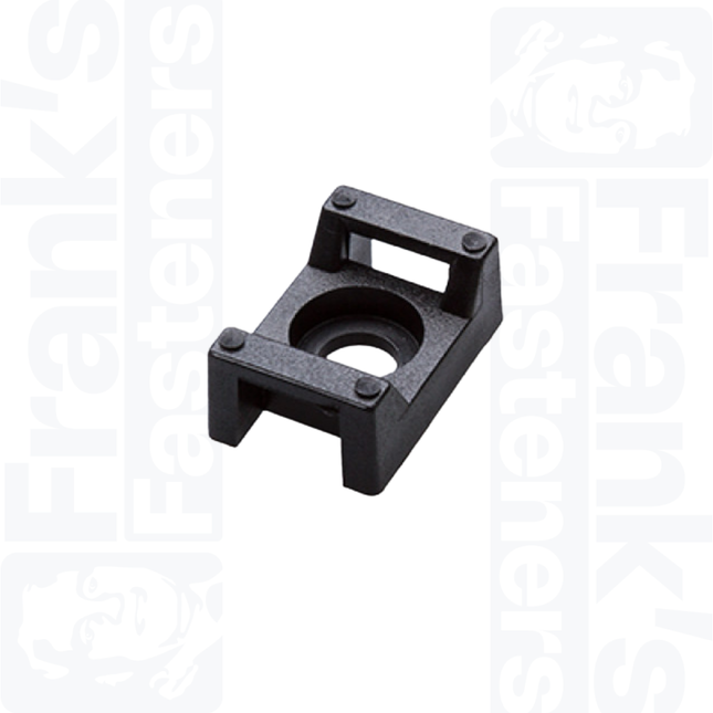 Saddle Mount for 9.0mm Cable Ties, Black