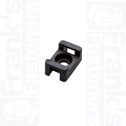 Saddle Mount for 4.8mm Cable Ties, Black