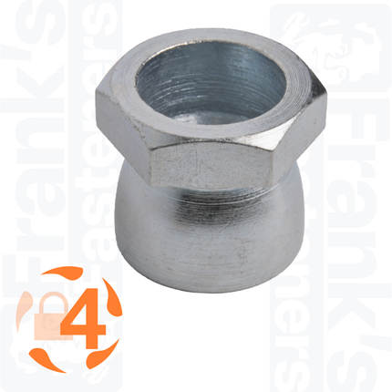 M6 Shear Nut, Zinc Plated Steel (100)