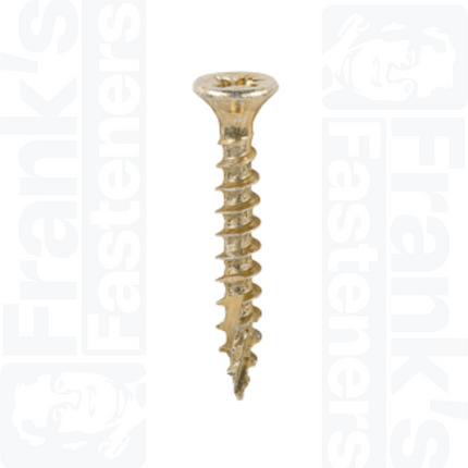 4.0 x 25mm C2 Strong-Fix PZ Double Countersunk, Yellow