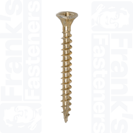 6.0 x 50mm C2 Strong-Fix PZ Double Countersunk, Yellow
