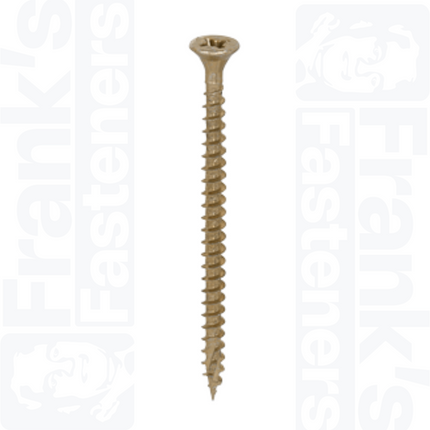 5.0 x 70mm C2 Strong-Fix PZ Double Countersunk, Yellow