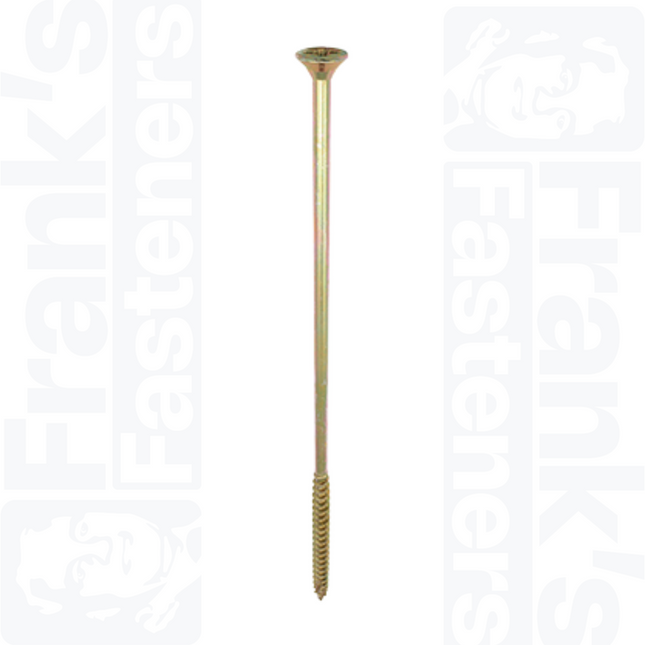 6.0 x 200mm C2 Strong-Fix PZ Double Countersunk, Yellow