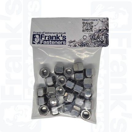 M8 Cap Nuts (DIN 917) - Stainless Steel (A2) (Pack of 25)