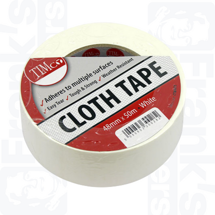 50m x 48mm White Cloth Tape