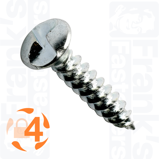 5.5 x 75mm Countersunk Clutch Head Woodscrew, Zinc Plated Steel (200)
