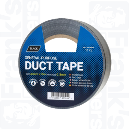50m x 48mm Duct Tape, Black