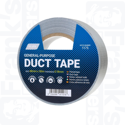 50m x 48mm Duct Tape, Silver