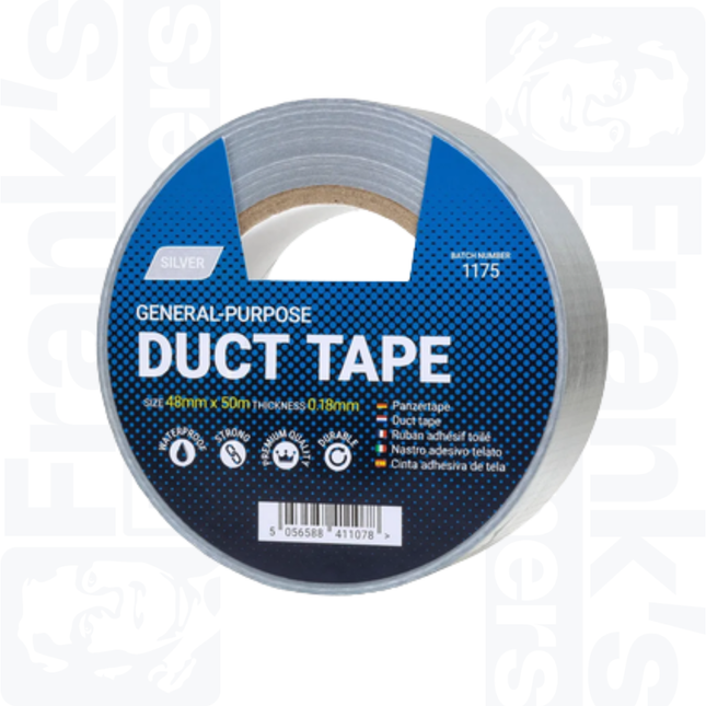 50m x 48mm Duct Tape, Silver