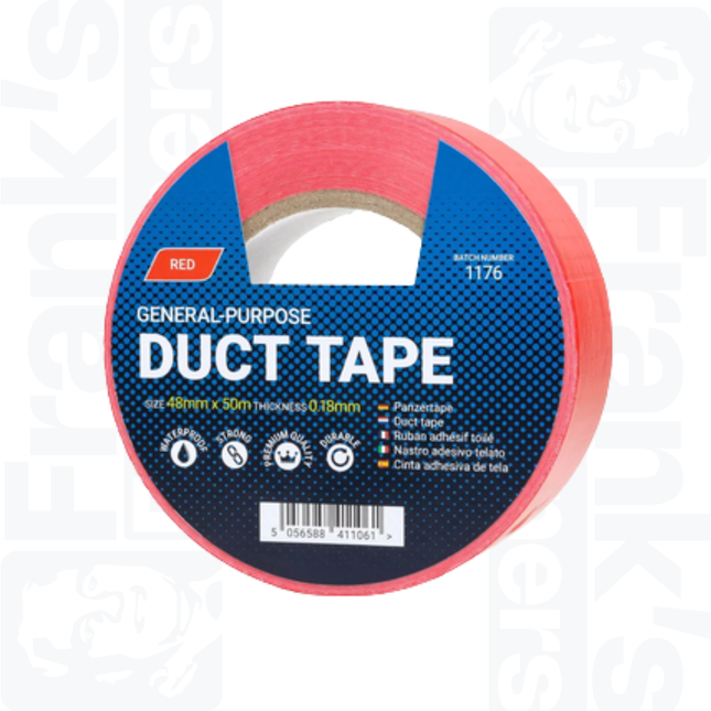 50m x 48mm Duct Tape, Red
