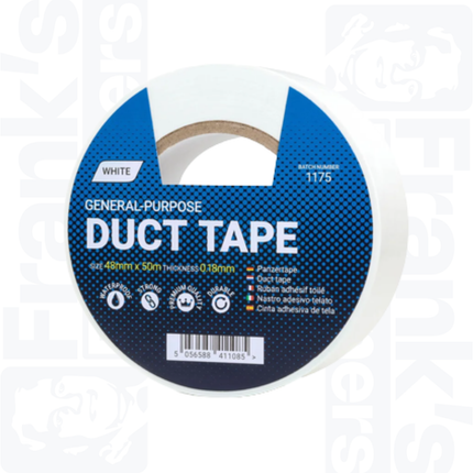 50m x 48mm Duct Tape, White