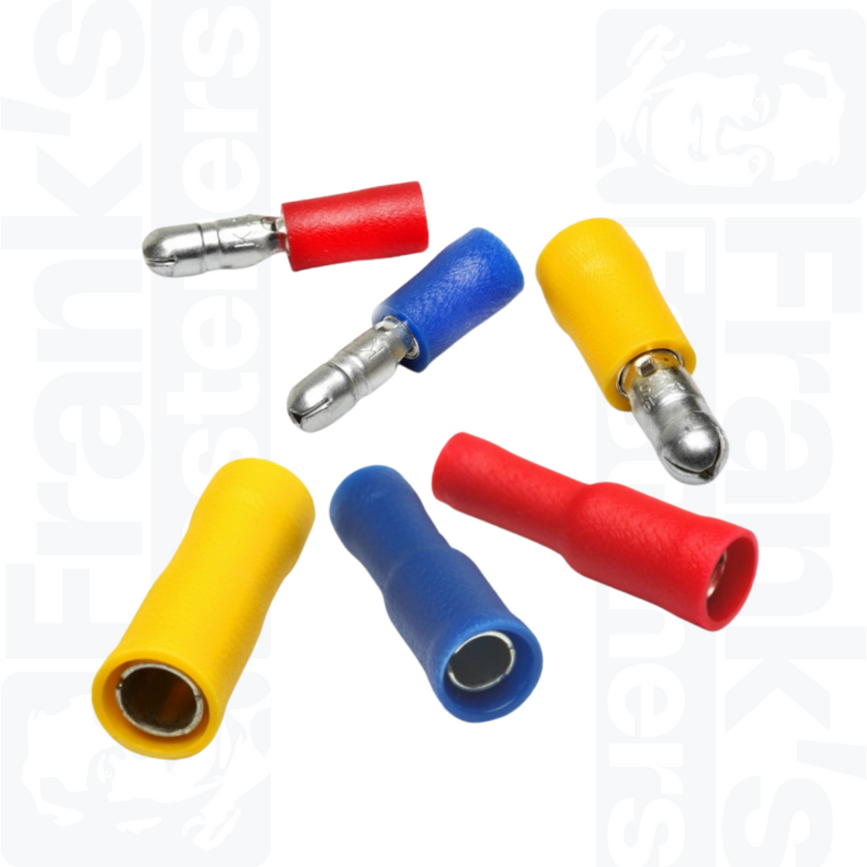 5mm Yellow Pre-Insulated Male/Female Bullet Terminals (25 pack)