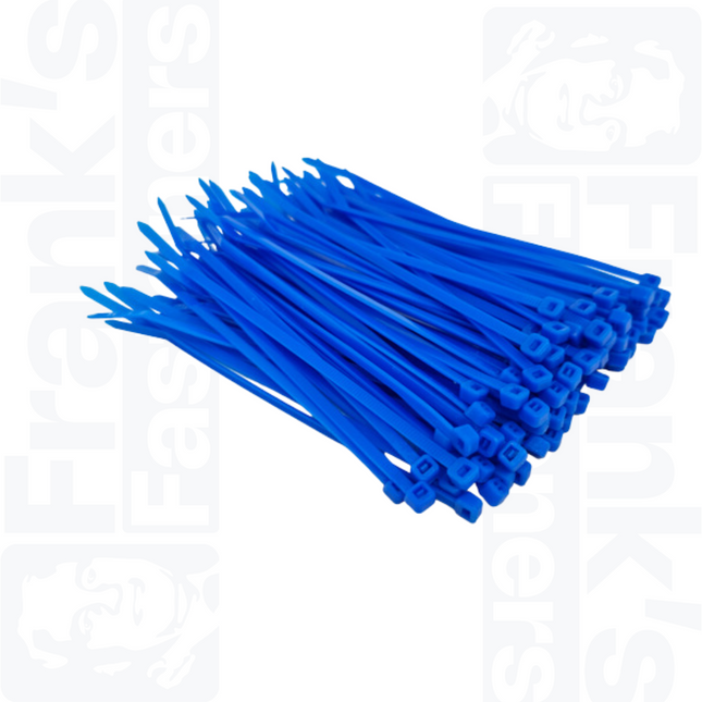 200mm x 4.8mm Fluorescent Blue (Pack of 100)