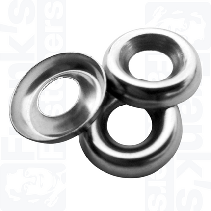 #10 Cup Washers, Stainless Steel A2