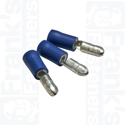 5mm Blue Pre-Insulated Male Bullet Terminals