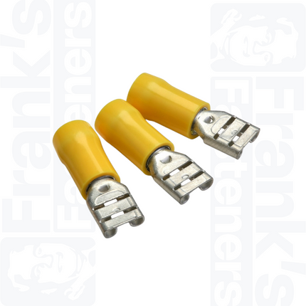 6.3 x 0.8mm Yellow Female Push-On Terminal
